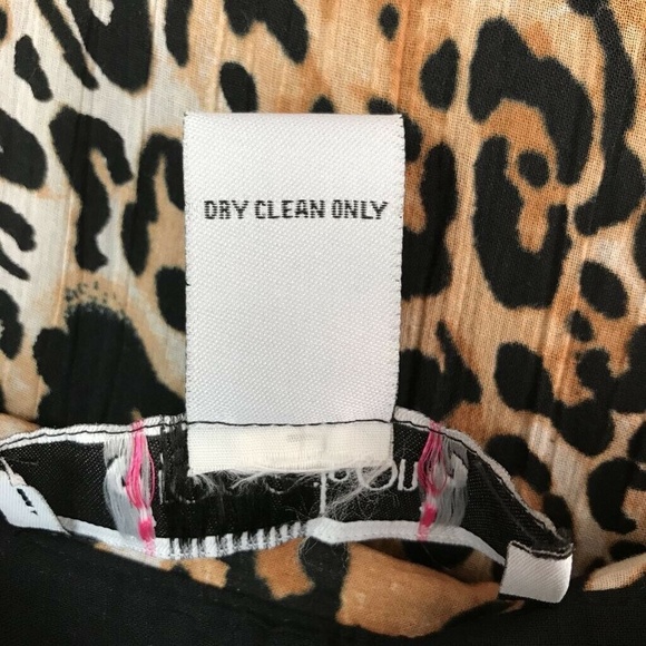 Robertson Shirt Dress Brown Leopard Print Sz L - Picture 8 of 8